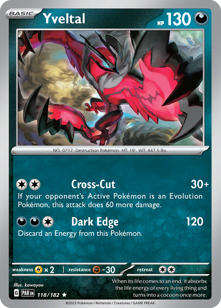 Yveltal (118/182) [Scarlet & Violet: Paradox Rift] | Exor Games Dartmouth