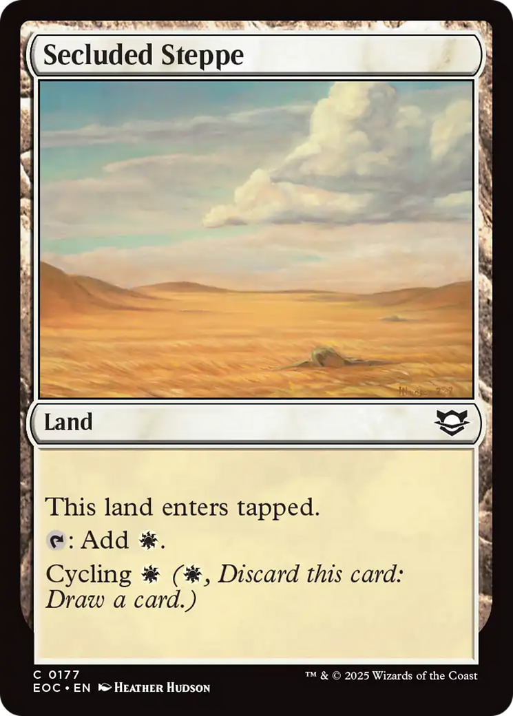 Secluded Steppe [Edge of Eternities Commander] | Exor Games Dartmouth