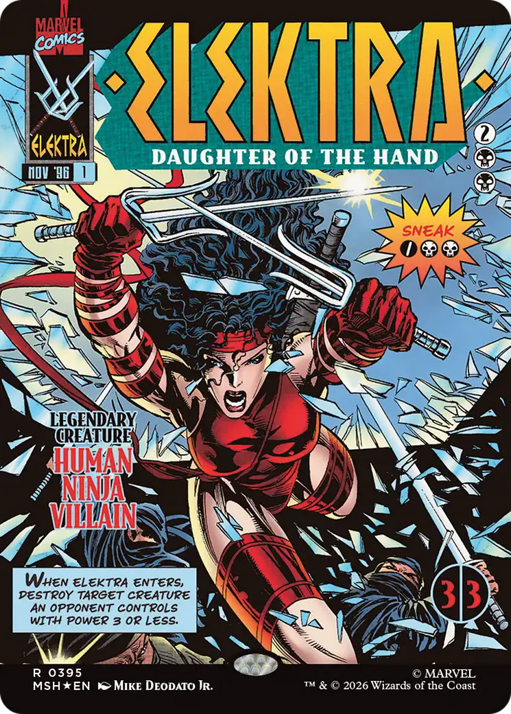 Elektra, Daughter of the Hand (Borderless) (395) [Marvel Super Heroes] | Exor Games Dartmouth