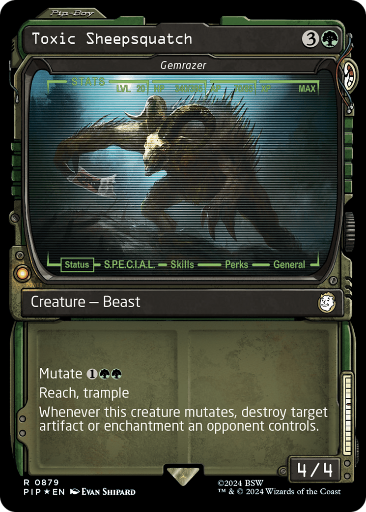 Toxic Sheepsquatch - Gemrazer (Showcase) (Surge Foil) [Fallout] | Exor Games Dartmouth