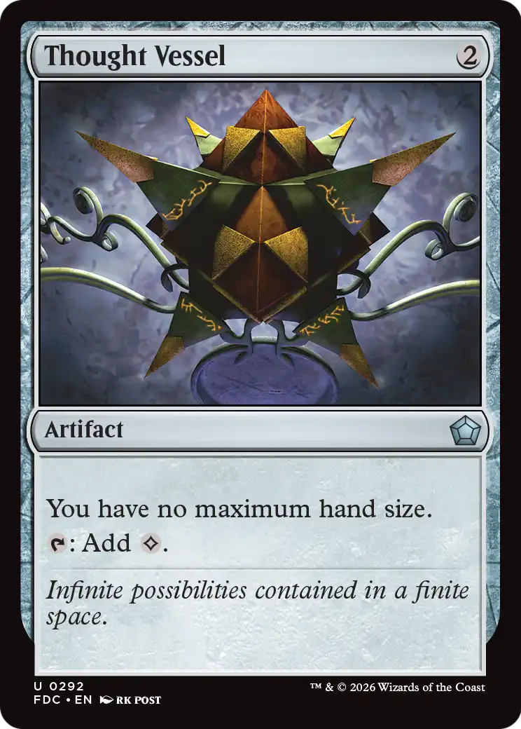 Thought Vessel [Foundations Commander] | Exor Games Dartmouth