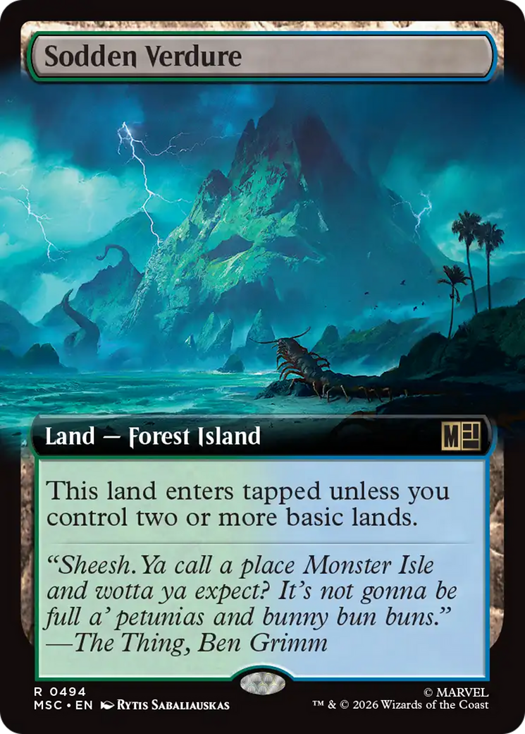 Sodden Verdure (Extended Art) [Marvel Super Heroes Commander] | Exor Games Dartmouth