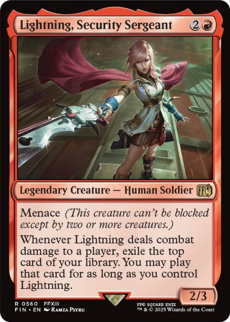 Lightning, Security Sergeant [FINAL FANTASY] | Exor Games Dartmouth