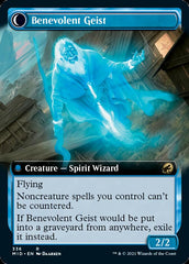 Malevolent Hermit // Benevolent Geist (Extended Art) [Innistrad: Midnight Hunt] | Exor Games Dartmouth