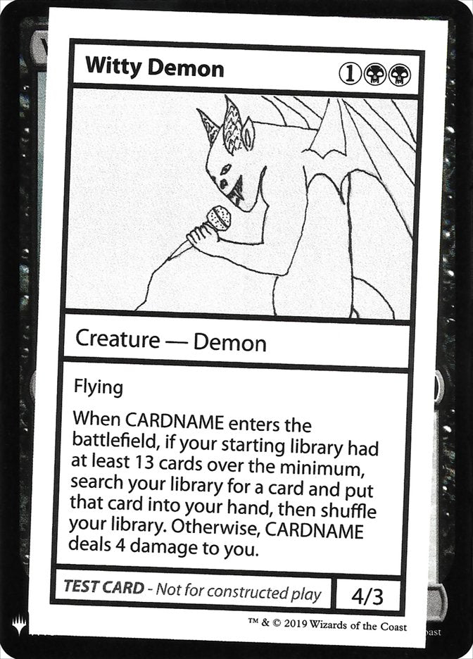 Witty Demon [Mystery Booster Playtest Cards] | Exor Games Dartmouth