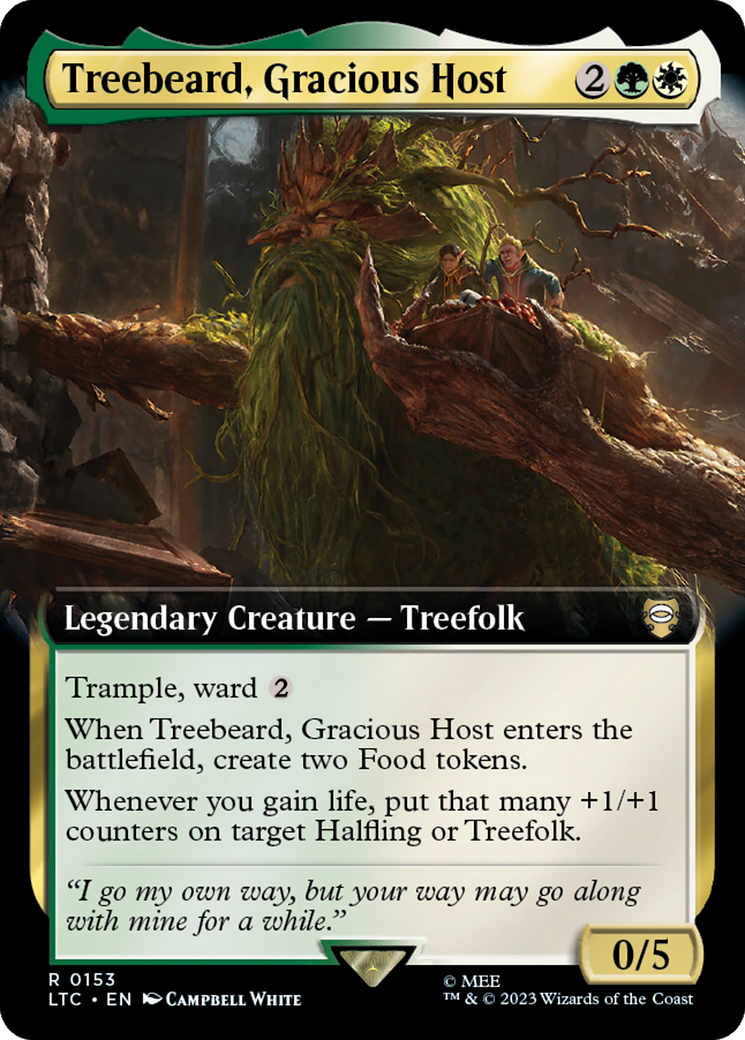 Treebeard, Gracious Host (Extended Art) [The Lord of the Rings: Tales of Middle-Earth Commander] | Exor Games Dartmouth