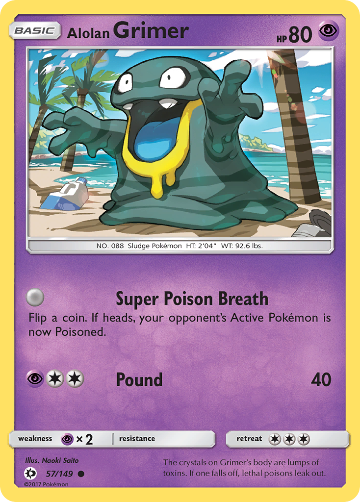 Alolan Grimer (57/149) [Sun & Moon: Base Set] | Exor Games Dartmouth