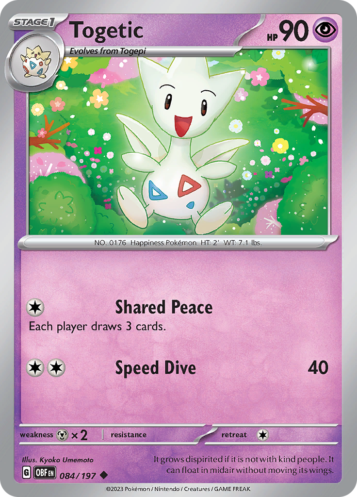 Togetic (084/197) [Scarlet & Violet: Obsidian Flames] | Exor Games Dartmouth