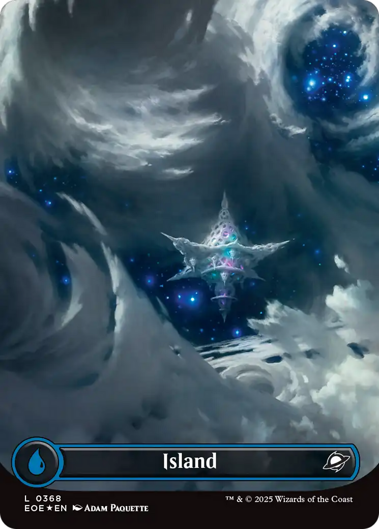 Island (0368) (Borderless) (Galaxy Foil) [Edge of Eternities] | Exor Games Dartmouth