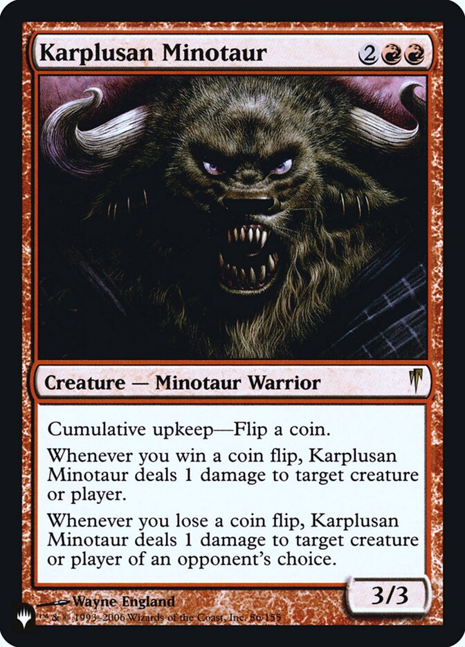 Karplusan Minotaur [Secret Lair: Heads I Win, Tails You Lose] | Exor Games Dartmouth