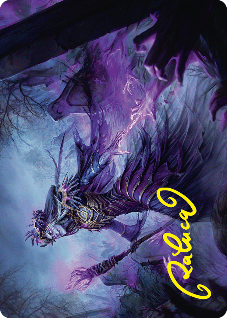 Zul Ashur, Lich Lord Art Card (10/54) (Gold-Stamped Signature) [Foundations Art Series] | Exor Games Dartmouth