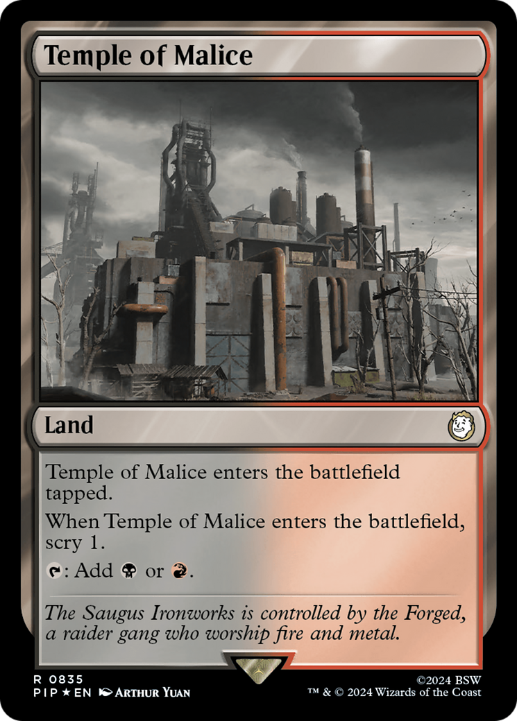 Temple of Malice (Surge Foil) [Fallout] | Exor Games Dartmouth