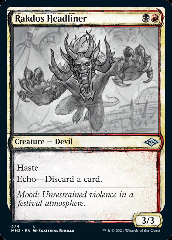 Rakdos Headliner (Sketch) [Modern Horizons 2] | Exor Games Dartmouth