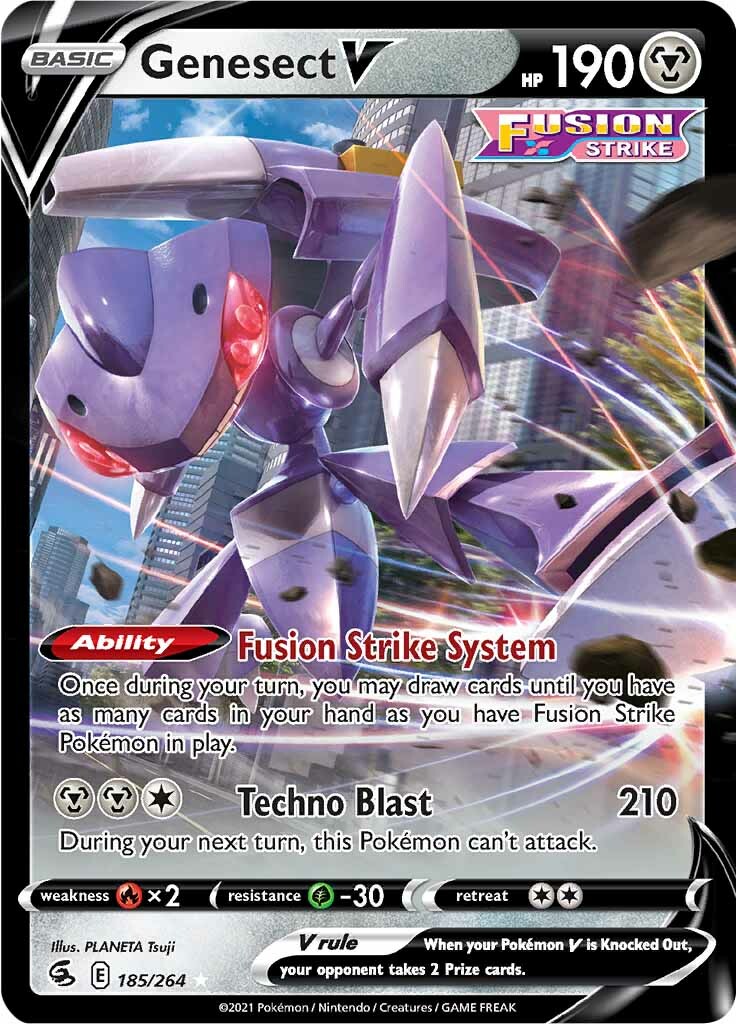 Genesect V (185/264) [Sword & Shield: Fusion Strike] | Exor Games Dartmouth