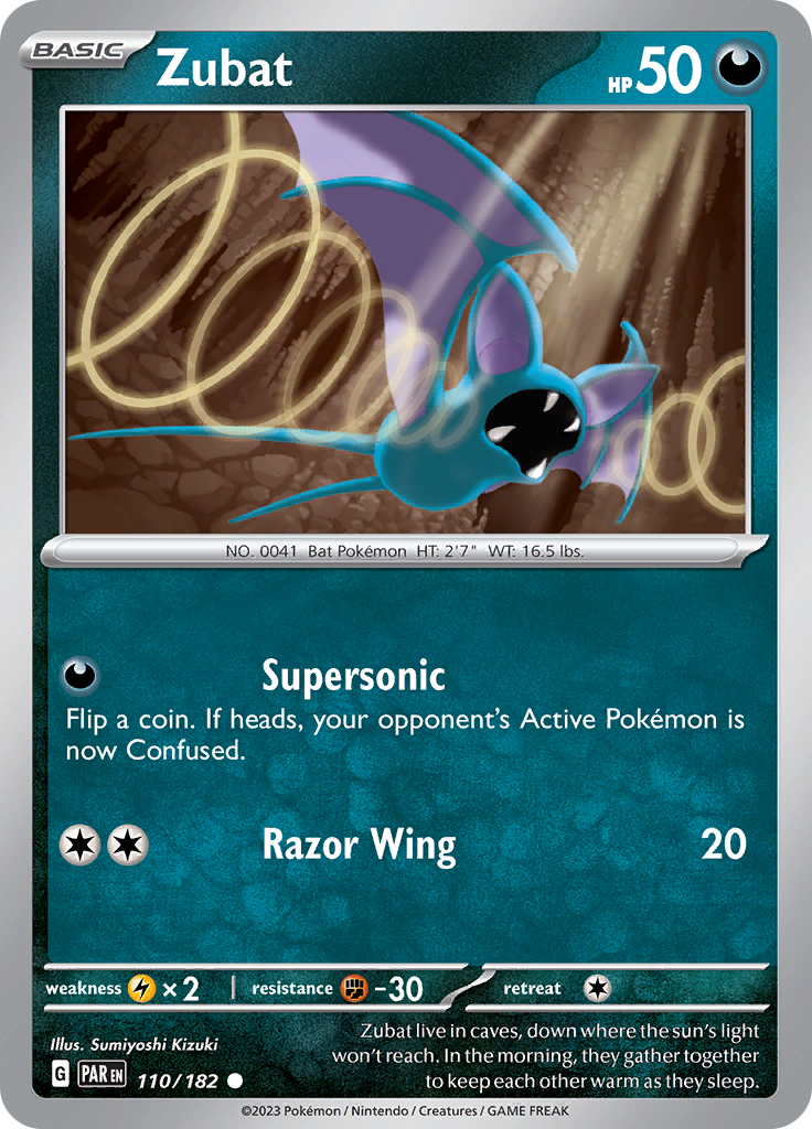 Zubat (110/182) [Scarlet & Violet: Paradox Rift] | Exor Games Dartmouth