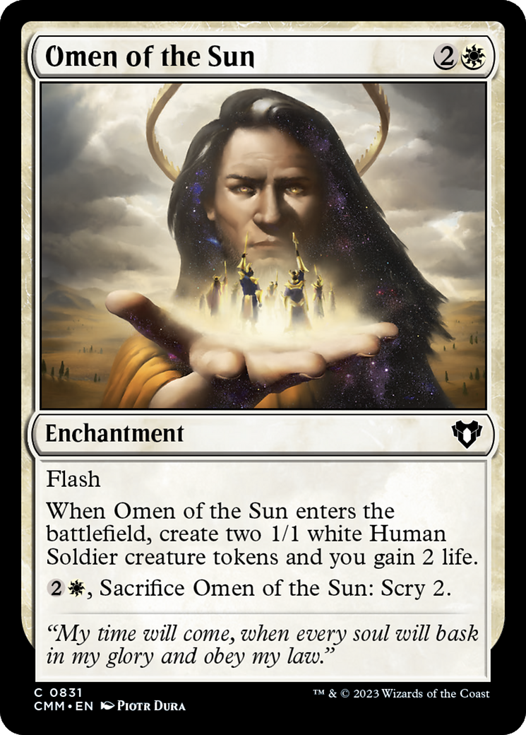 Omen of the Sun [Commander Masters] | Exor Games Dartmouth