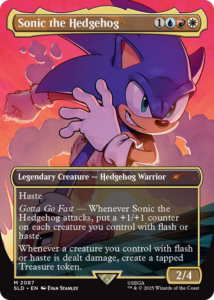 Sonic the Hedgehog (Rainbow Foil) [Secret Lair Drop Series] | Exor Games Dartmouth