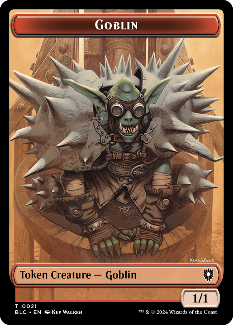 Illusion // Goblin Double-Sided Token [Bloomburrow Commander Tokens] | Exor Games Dartmouth