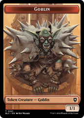Illusion // Goblin Double-Sided Token [Bloomburrow Commander Tokens] | Exor Games Dartmouth