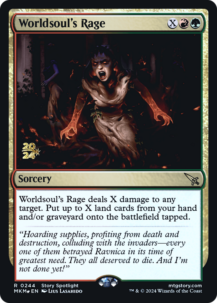 Worldsoul's Rage [Murders at Karlov Manor Prerelease Promos] | Exor Games Dartmouth