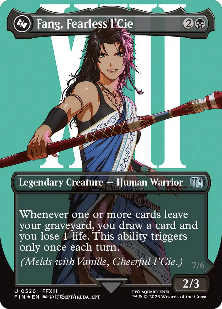 Fang, Fearless l'Cie (Borderless) (Surge Foil) [FINAL FANTASY] | Exor Games Dartmouth