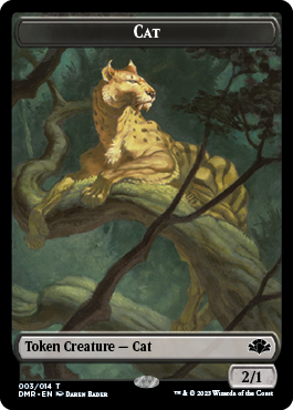 Cat Token (003) [Dominaria Remastered Tokens] | Exor Games Dartmouth