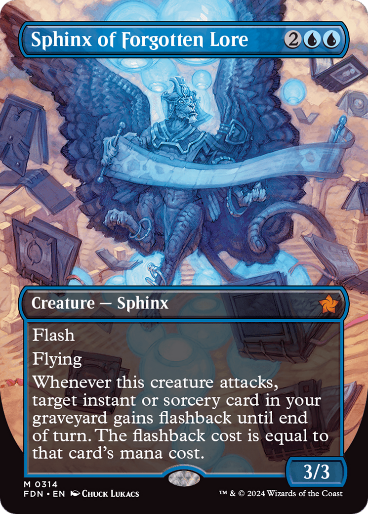 Sphinx of Forgotten Lore (Borderless) [Foundations] | Exor Games Dartmouth