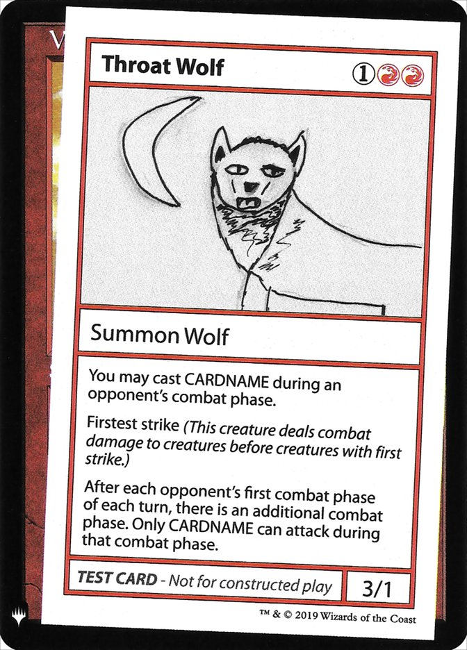 Throat Wolf [Mystery Booster Playtest Cards] | Exor Games Dartmouth