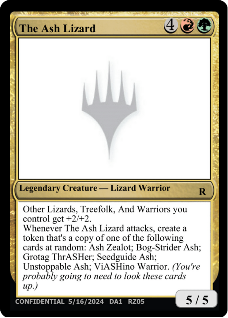 The Ash Lizard [Unknown Event] | Exor Games Dartmouth