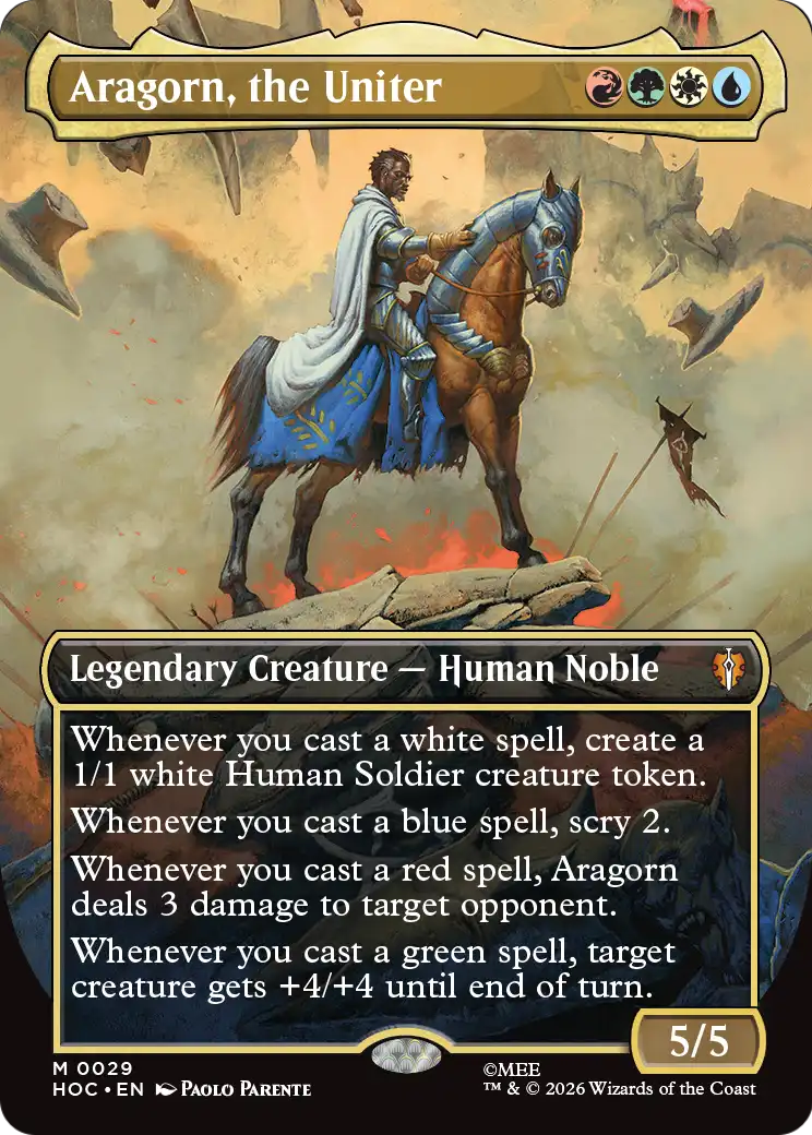 Aragorn, the Uniter (Borderless) [The Hobbit: Eternal-Legal] | Exor Games Dartmouth