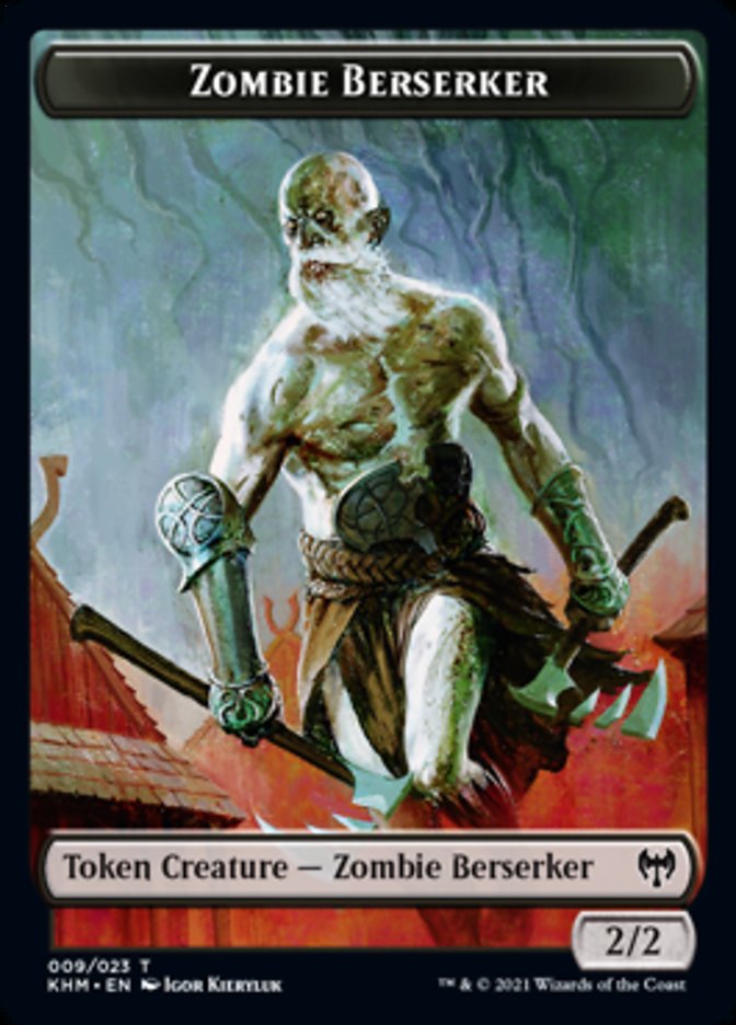Zombie Berserker Token [Kaldheim Tokens] | Exor Games Dartmouth