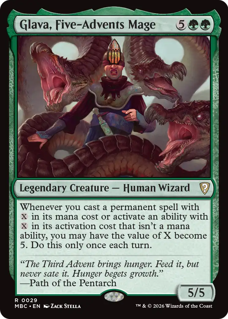 Glava, Five-Advents Mage [Mystery Booster: Commander Edition] | Exor Games Dartmouth