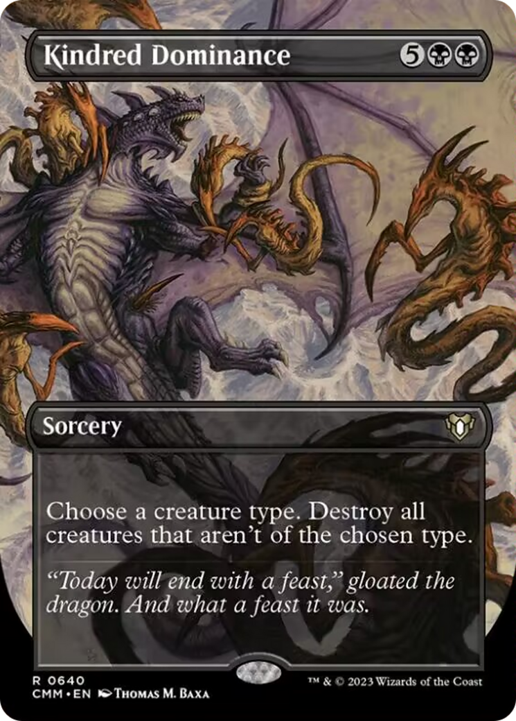 Kindred Dominance (Borderless Alternate Art) [Commander Masters] | Exor Games Dartmouth