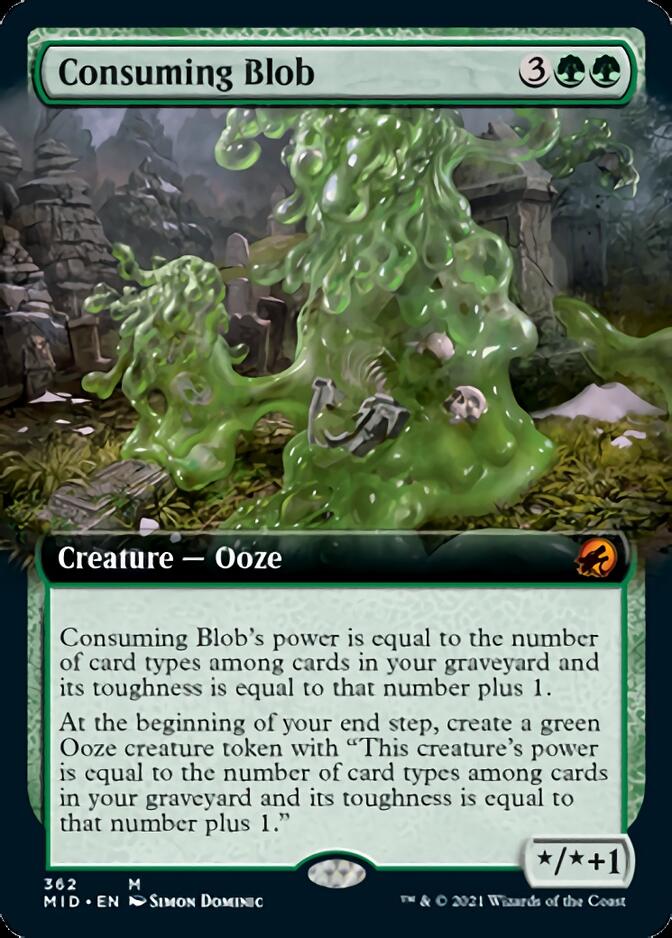 Consuming Blob (Extended Art) [Innistrad: Midnight Hunt] | Exor Games Dartmouth