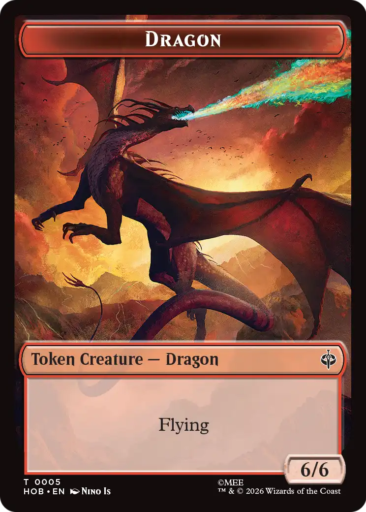 Stone Boulder // Dragon Double-Sided Token [The Hobbit Tokens] | Exor Games Dartmouth