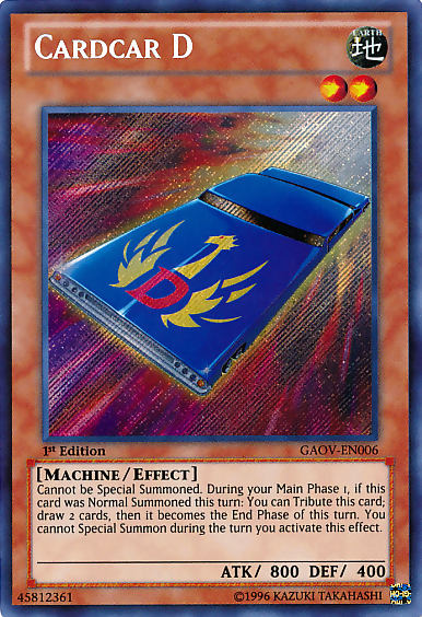 Cardcar D [GAOV-EN006] Secret Rare | Exor Games Dartmouth