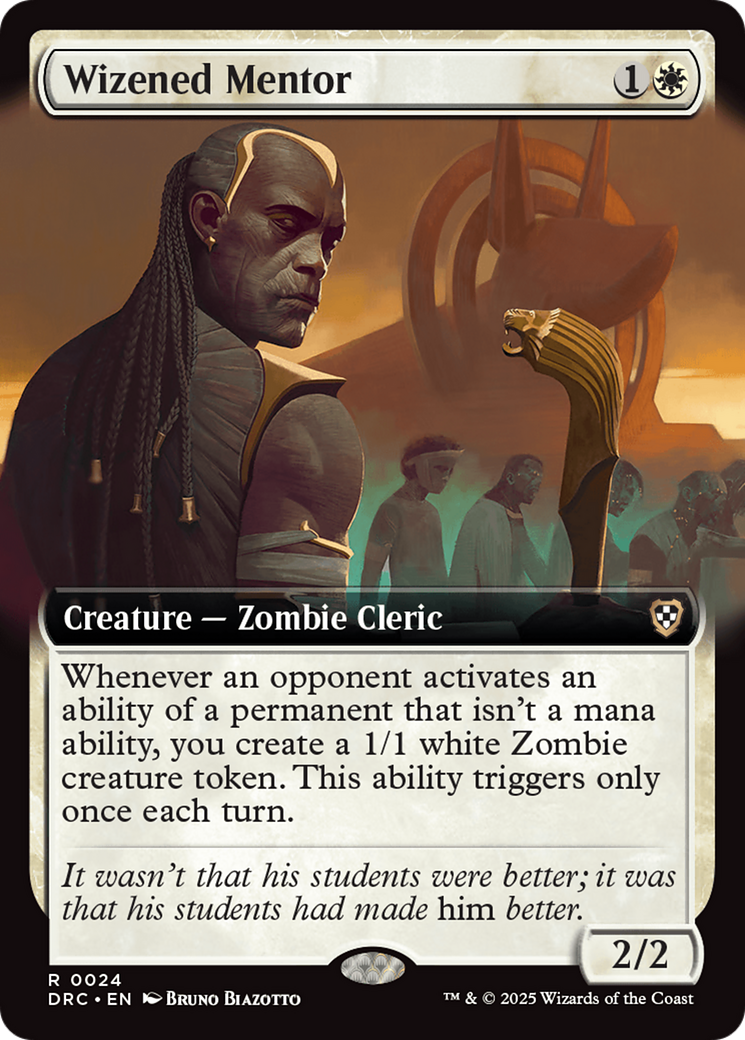 Wizened Mentor (Extended Art) [Aetherdrift Commander] | Exor Games Dartmouth