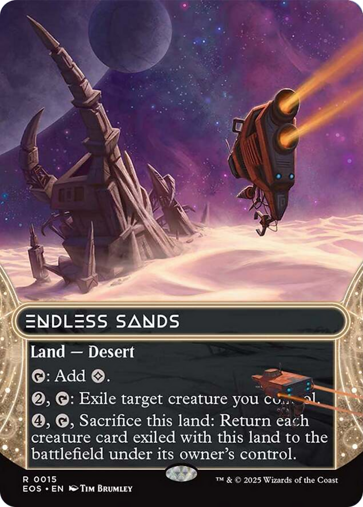 Endless Sands (0015) (Borderless) [Edge of Eternities: Stellar Sights] | Exor Games Dartmouth