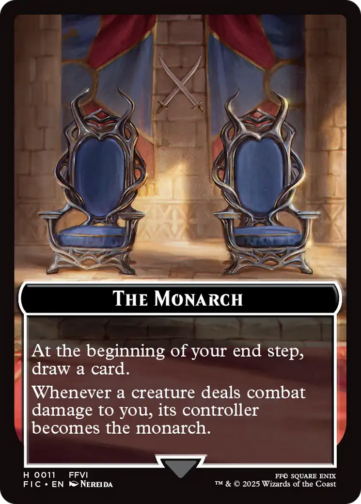 The Blackjack // The Monarch Double-Sided Token [FINAL FANTASY Commander Tokens] | Exor Games Dartmouth