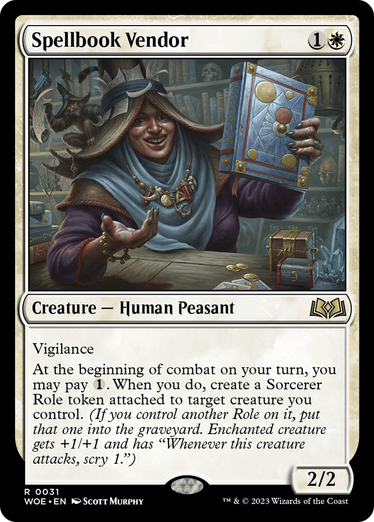 Spellbook Vendor [Wilds of Eldraine] | Exor Games Dartmouth