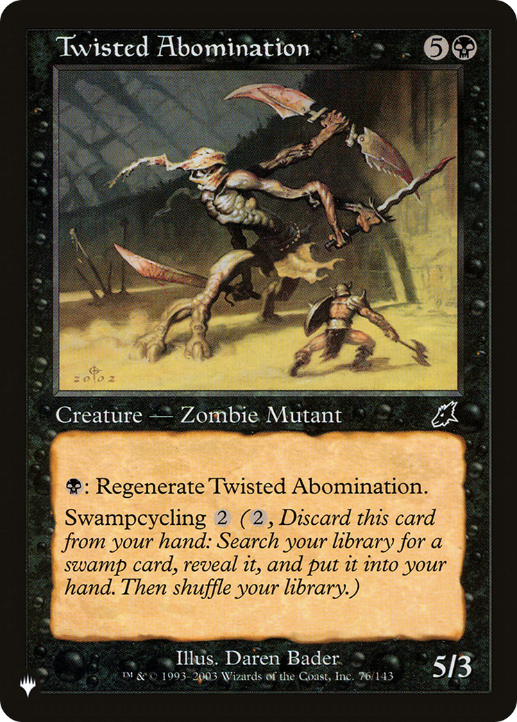 Twisted Abomination [The List Reprints] | Exor Games Dartmouth