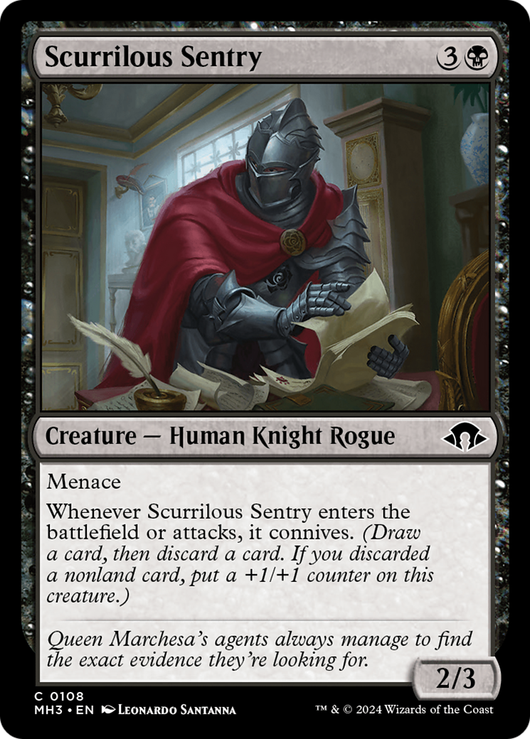 Scurrilous Sentry [Modern Horizons 3] | Exor Games Dartmouth