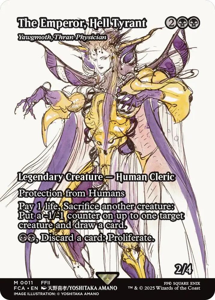 The Emperor, Hell Tyrant - Yawgmoth, Thran Physician (Showcase) [FINAL FANTASY : Through the Ages] | Exor Games Dartmouth