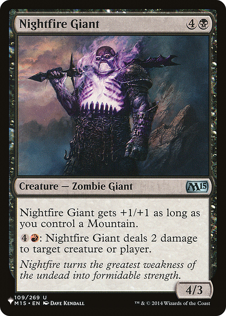 Nightfire Giant [The List Reprints] | Exor Games Dartmouth