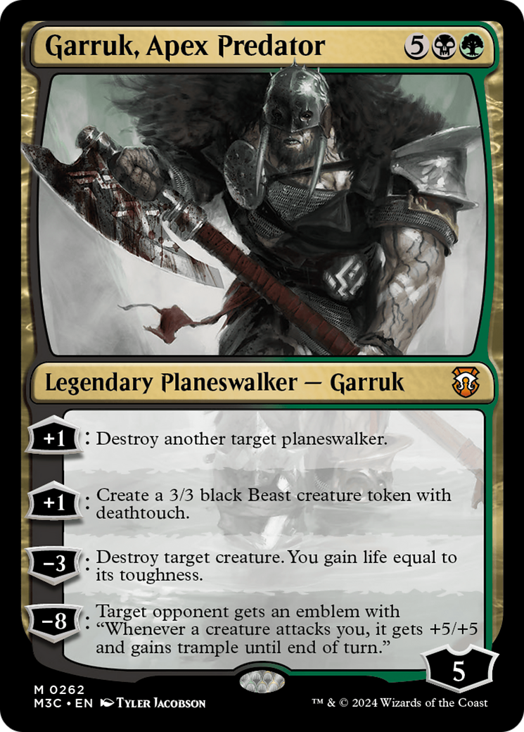 Garruk, Apex Predator (Ripple Foil) [Modern Horizons 3 Commander] | Exor Games Dartmouth