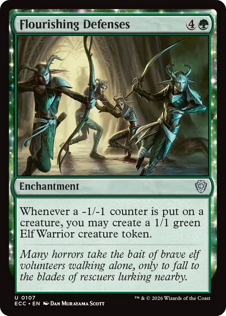 Flourishing Defenses [Lorwyn Eclipsed Commander] | Exor Games Dartmouth