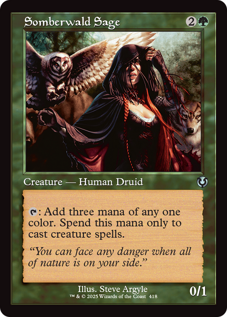 Somberwald Sage (Retro Frame) [Innistrad Remastered] | Exor Games Dartmouth