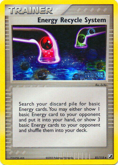 Energy Recycle System (81/115) (Stamped) [EX: Unseen Forces] | Exor Games Dartmouth