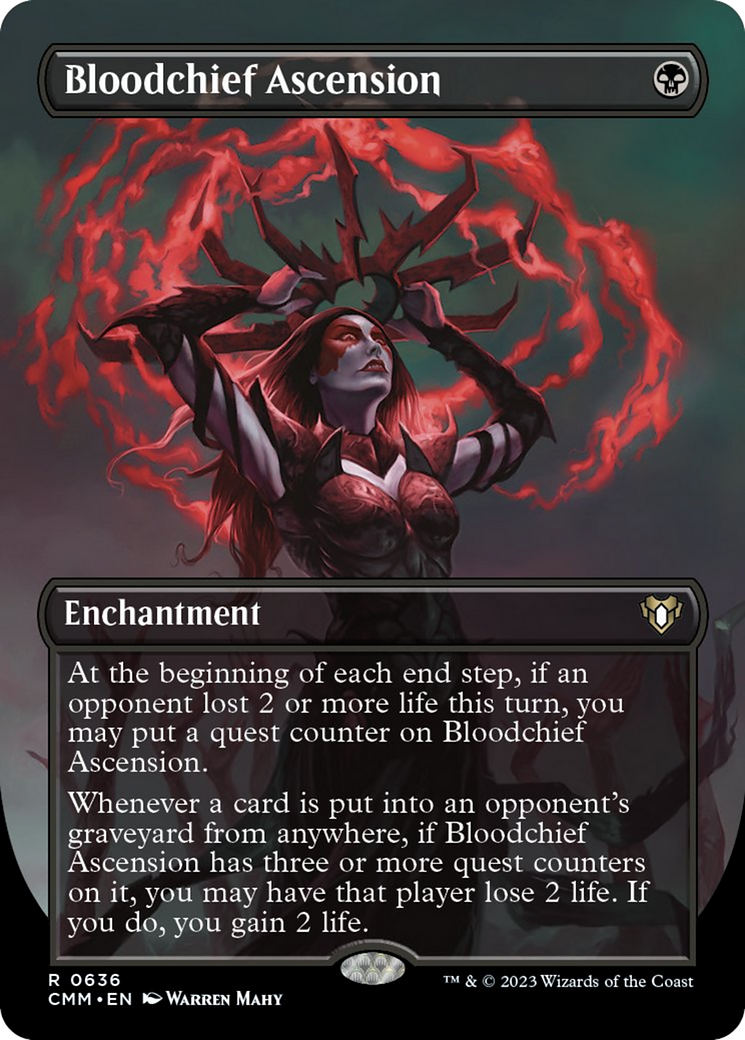 Bloodchief Ascension (Borderless Alternate Art) [Commander Masters] | Exor Games Dartmouth