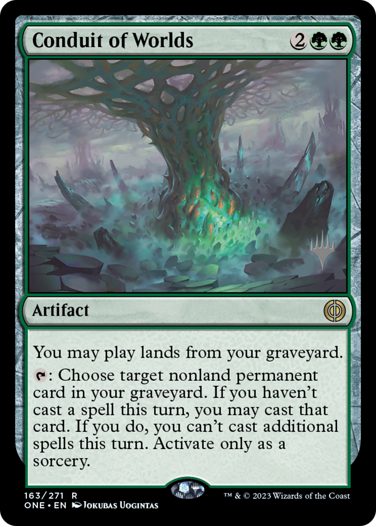 Conduit of Worlds (Promo Pack) [Phyrexia: All Will Be One Promos] | Exor Games Dartmouth
